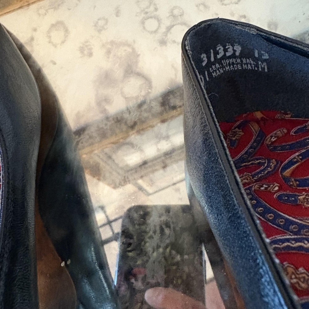 Vintage Town & Country Shoes Womens Size 6.5 Leather Unpump Comfort Heels USA 80 - Picture 8 of 11
